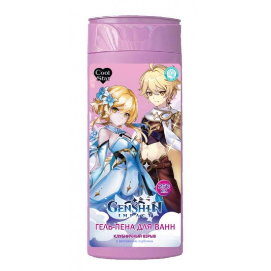 Гель-пена для ванн 2 в 1 клубничный взрыв с экстр клубники 250 мл Cool Star в кор.6шт