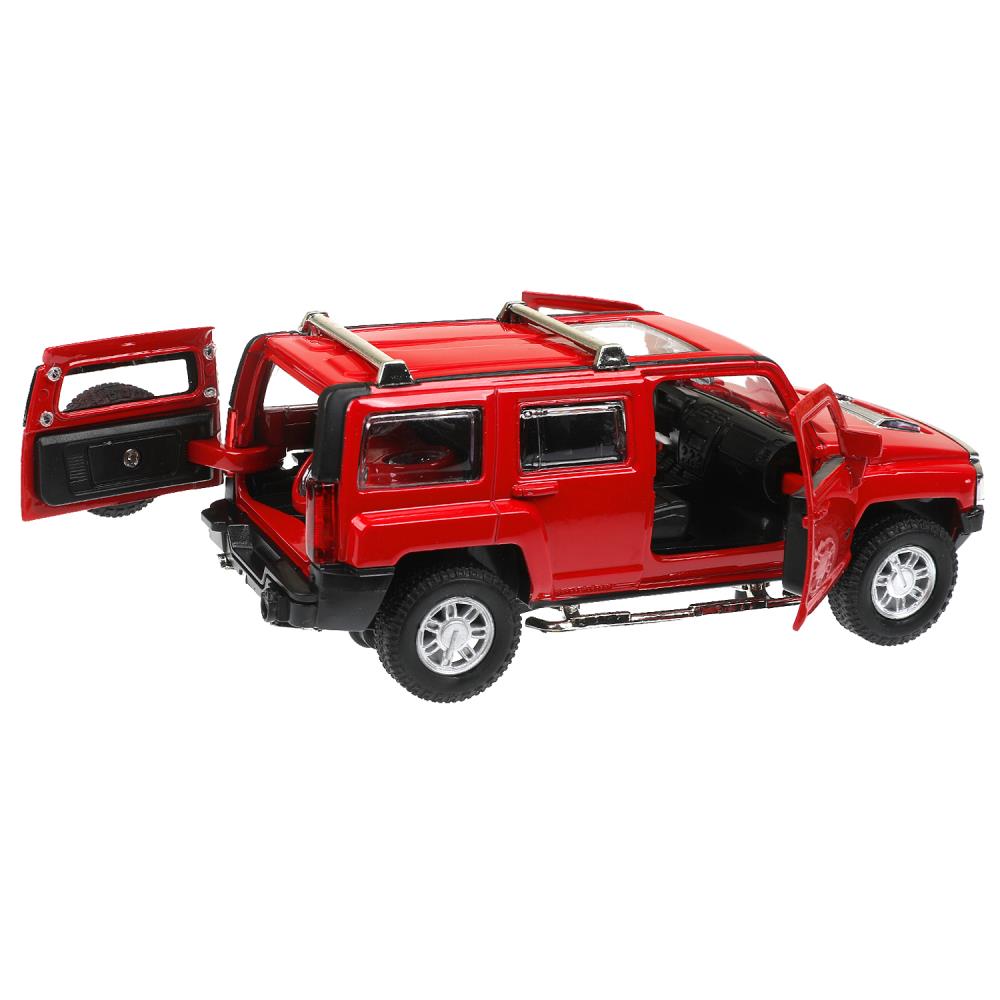 Машина металл свет-звук HUMMER h3, 14,4 см, двери, багажник, инерция Технопарк в кор.2*24шт
