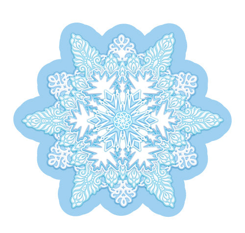 М-16587 Вырубная фигурка. Снежинка. Двухсторонняя - группа Снежинки