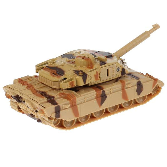 Машина металл Танк Т-90, размер 13см свет+звук,башня вращается, инерц. в кор. Технопарк в кор.2*24шт