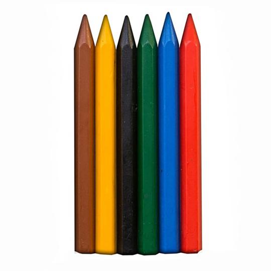 Луч. Карандаши восковые шестигранные "Мини" 6 цв. арт.12С 864-08 /112