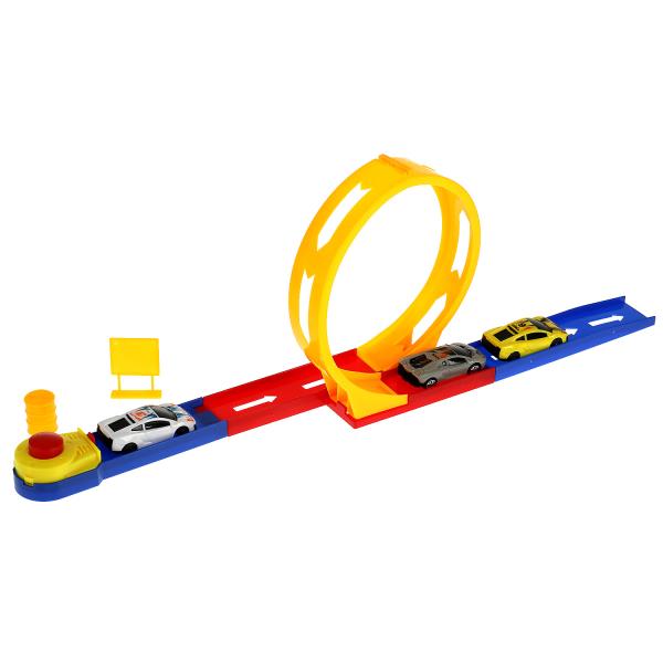 Автотрек петля 360, 3 машинки, кор.41,5*25,6*4,5см ТЕХНОДРАЙВ в кор.2*30шт