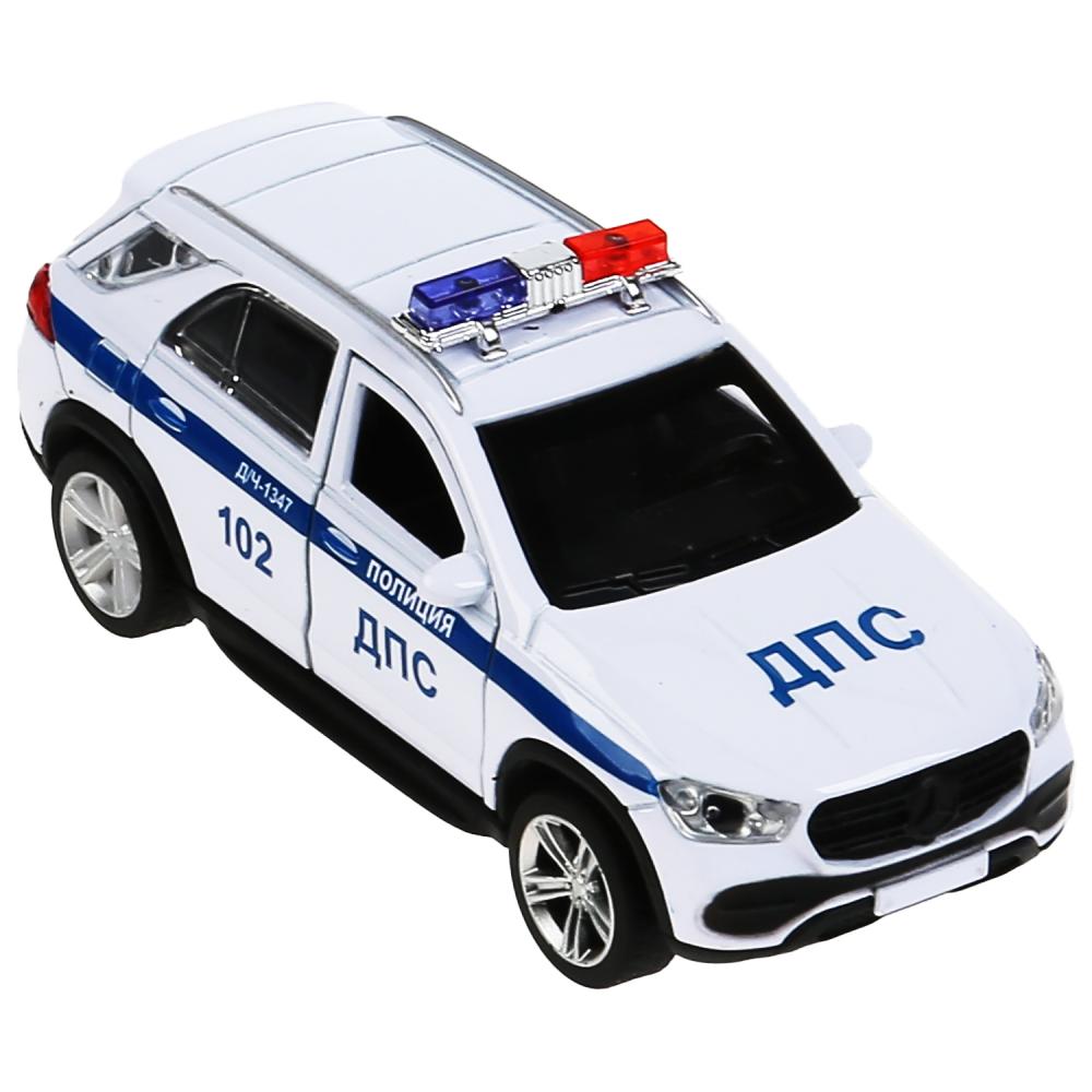Машина металл свет-звук MERCEDES-BENZ GLE ПОЛИЦИЯ 12 см, двери, багаж, кор. Технопарк в кор.2*36шт