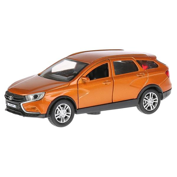 Машина металл LADA VESTA SW CROSS 12см, открыв. двери, инерц, золотой. в кор. Технопарк в кор.2*36шт