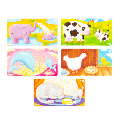 Пазлы макси парные "Чей малыш?" 20 элементов BABY TOYS