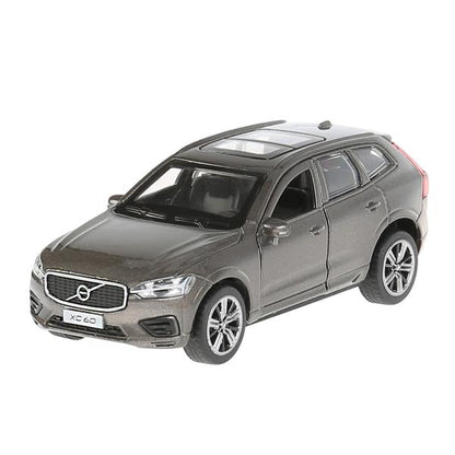 Машина металл "volvo xc60 r-desing" 12см, открыв. двери, инерц., серый в кор. Технопарк в кор.2*36шт