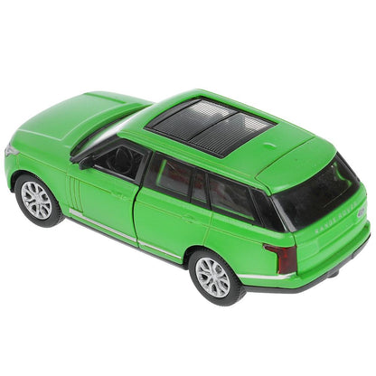Машина металл RANGE ROVER VOGUE SOFT 12 см, двер, багаж, инер, зеленый, кор. Технопарк в кор.2*36шт