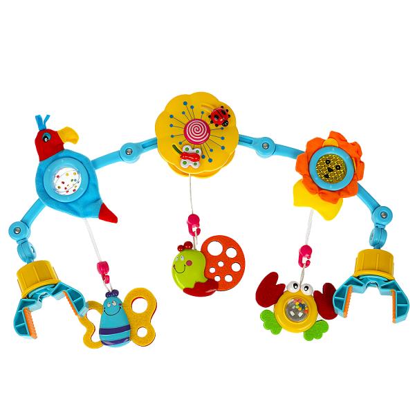 Развивающая дуга на кроватку с текстильными элементами в русс. кор. "Умка" в кор.18шт