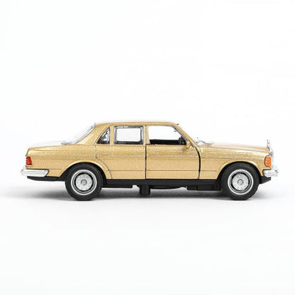 Модель металл MERCEDES-BENZ w116 12,5см инерция, двери Технопарк в кор.2*120шт