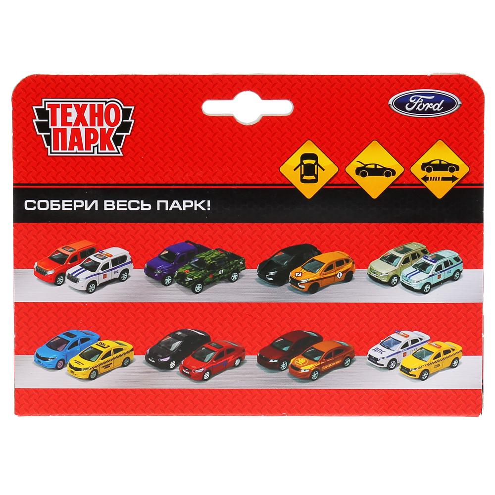 Машина металл FORD Focus полиция 12см, инерц., открыв.двери и багажник в кор. Технопарк в кор.2*24шт