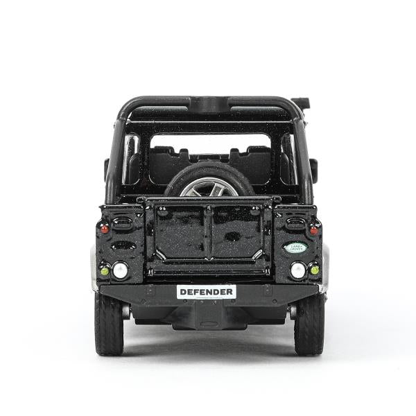 Машина металл LAND ROVER DEFENDER PICKUP 12 см, двери, багаж, черный, кор. Технопарк в кор.2*36шт