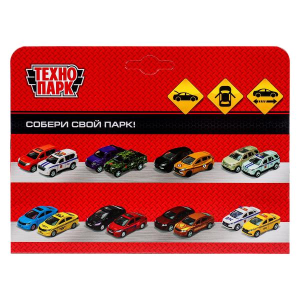 Машина металл HYUNDAI SANTAFE 12 см, двери, багаж, инерц, темно серый, кор. Технопарк в кор.2*36шт