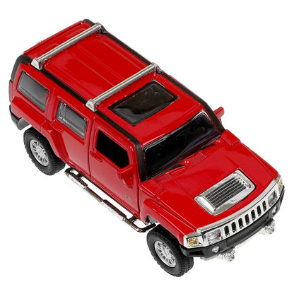 Машина металл свет-звук HUMMER h3, 14,4 см, двери, багажник, инерция Технопарк в кор.2*24шт