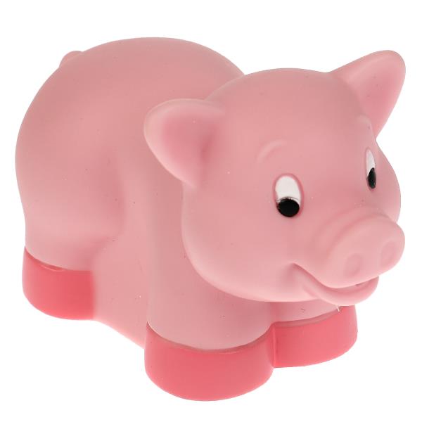 Игрушка для ванны свинка сетка, хенгтег КАПИТОШКА в кор.100шт