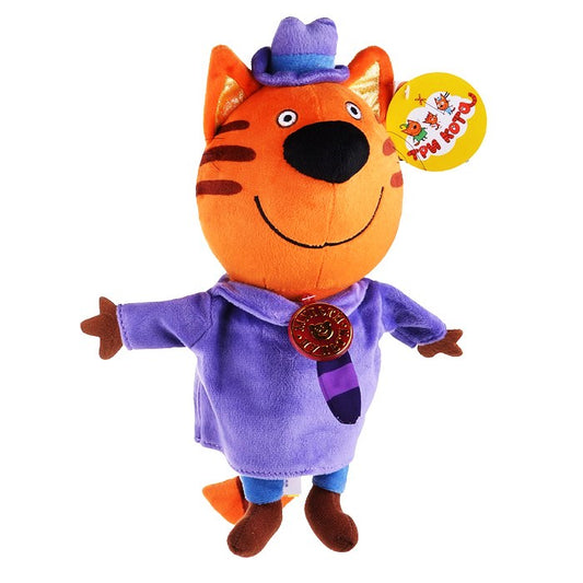 МЯГКАЯ ИГРУШКА "МУЛЬТИ-ПУЛЬТИ" ТРИ КОТА. ПАПА КОТ 20СМ, ОЗВУЧ. РУСС. ЧИП В ПАК. в кор.24шт