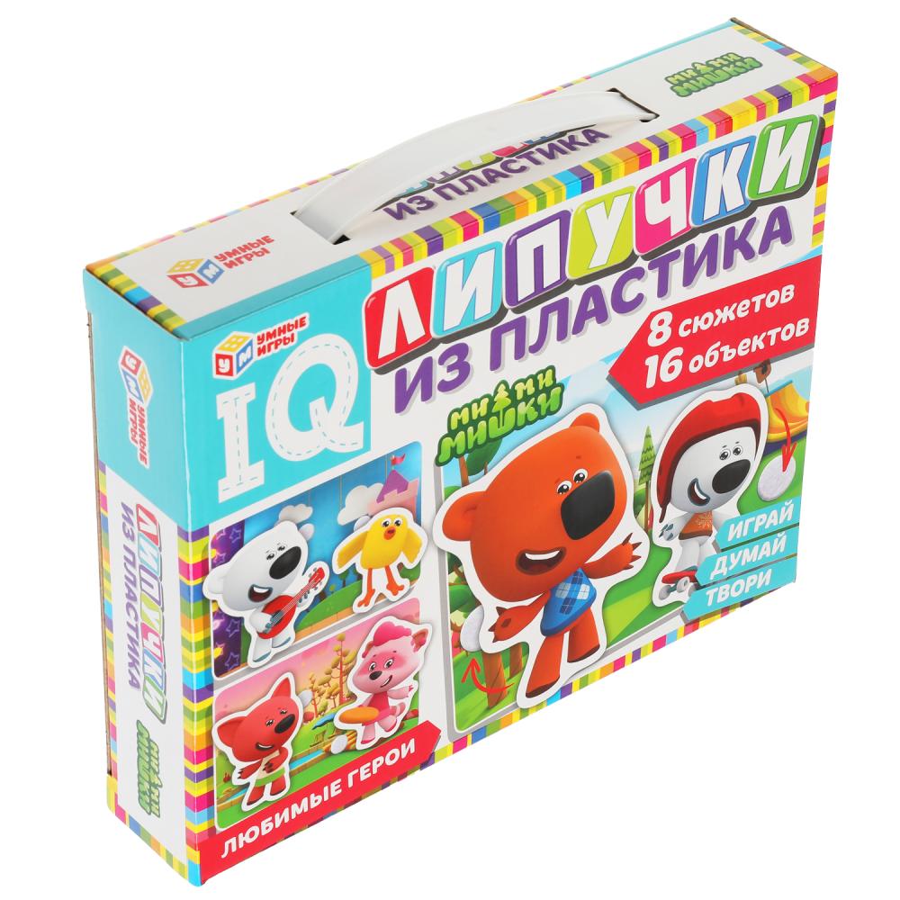 Ми-ми-мишки. Липучки из пластика. Коробка 230х180х45 мм+пласт. ручка, карточки Умные игры в кор.20шт