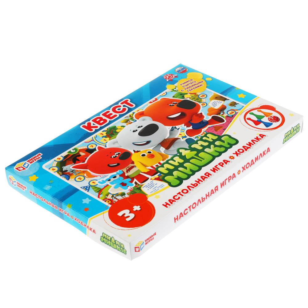 Квест. МиМиМишки. Настольная игра-ходилка. Умные игры в кор.20шт