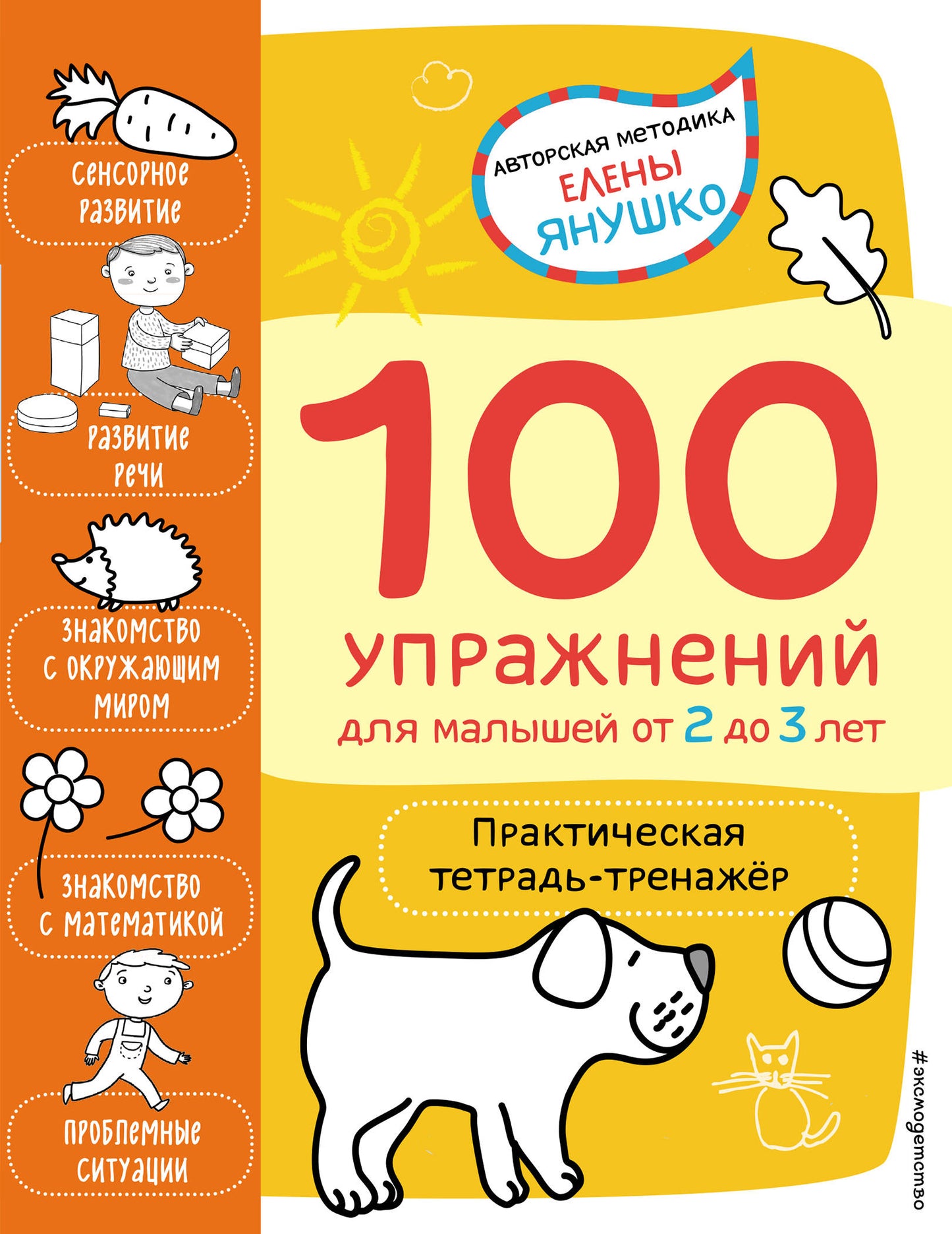 2+ 100 упражнений для малышей от 2 до 3 лет. Практическая тетрадь-тренажёр