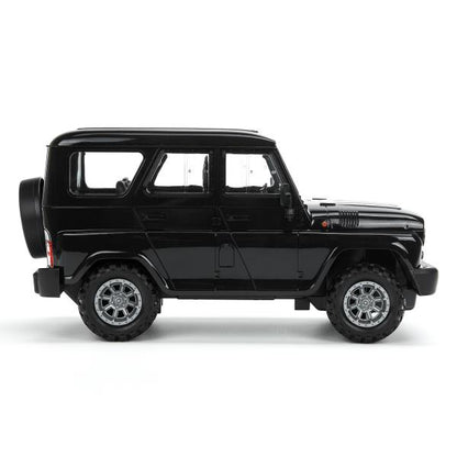 Машина ру UAZ HUNTER, свет, 30 см, черный, кор Технопарк в кор.24шт