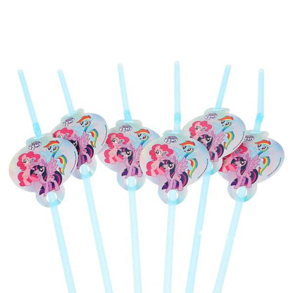 Трубочки для напитков 6 шт МОЙ МАЛЕНЬКИЙ ПОНИ Товары для праздника в кор.96наб