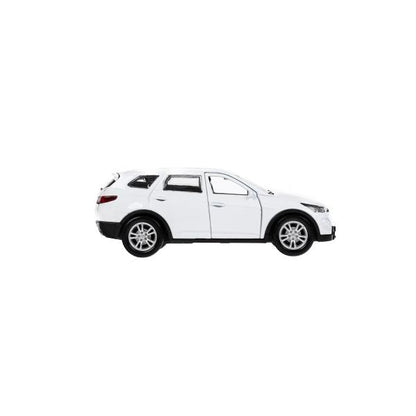 Машина металл HYUNDAI SANTAFE 12 см, двери, багаж, инерц, белый, кор. Технопарк в кор.2*36шт