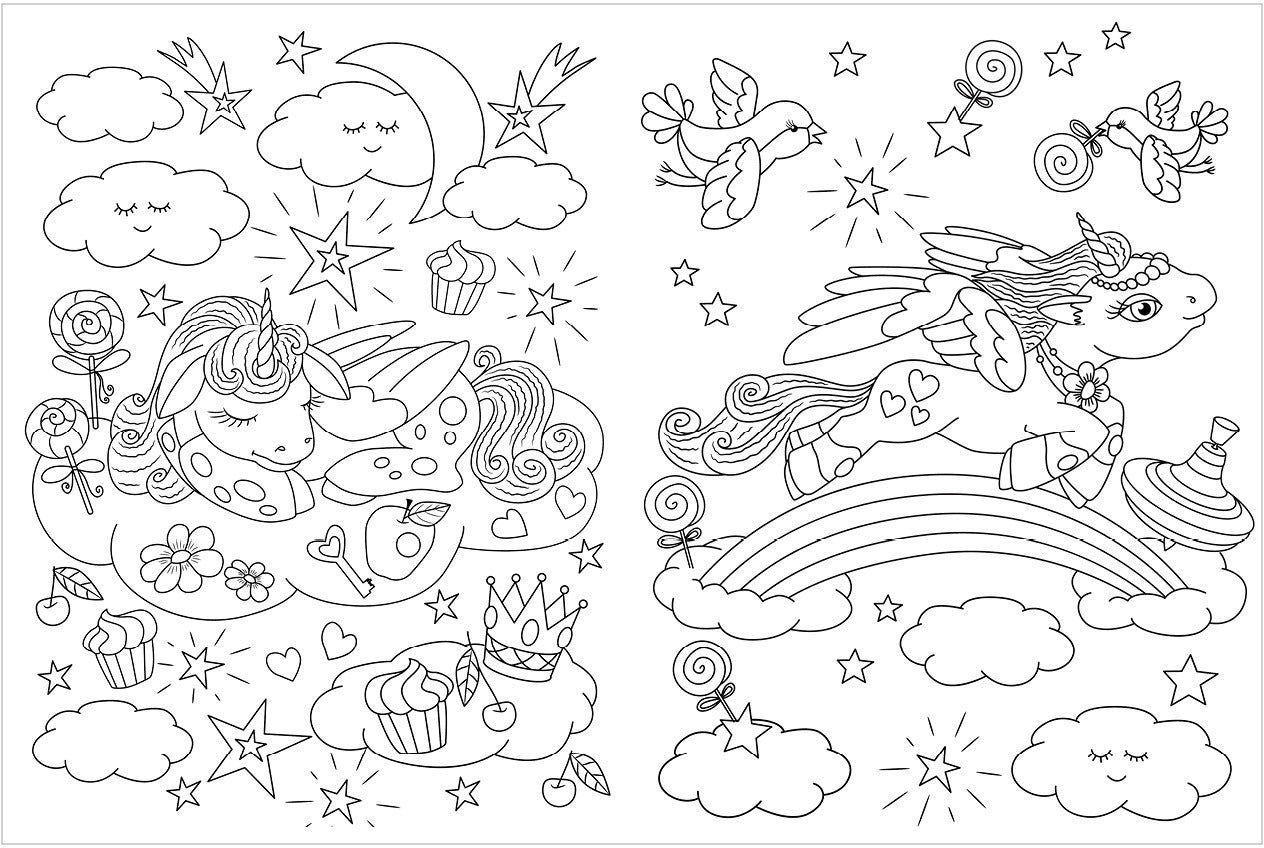 Весёлые раскраски. Волшебные единороги/Нет а.6412