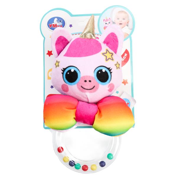 Погремушка на кольце единорог на блист. Умка в кор.250шт