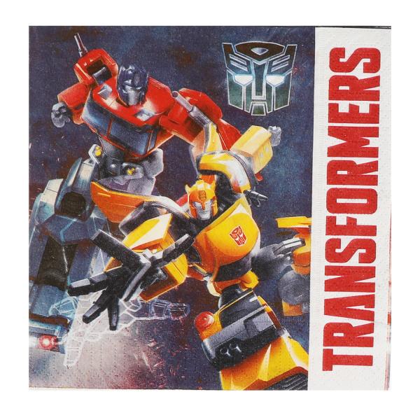 Салфетки бумажные Трансформеры 33*33 см, 20 листов в упаковке ИГРАЕМ ВМЕСТЕ в кор.30шт