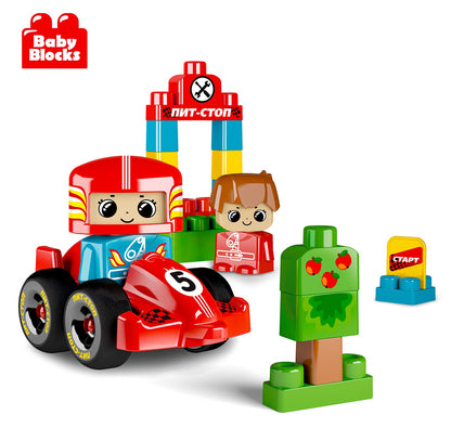 Конструктор пластиковый "Пит-стоп" 30 дет (Baby Blocks)
