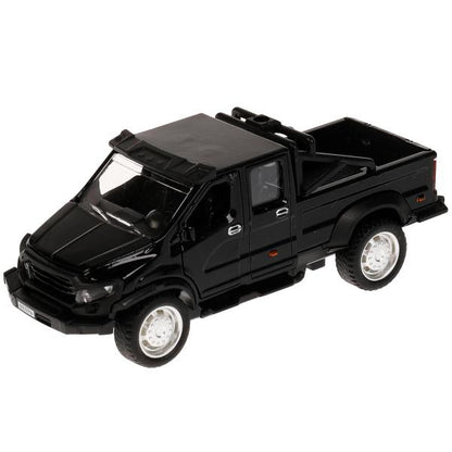 VEPRNEXT-12-BK329054 Машина металл ГАЗ ВЕПРЬ 12,5 см, двери, инерц, черн, кор. Технопарк в кор.2*60ш