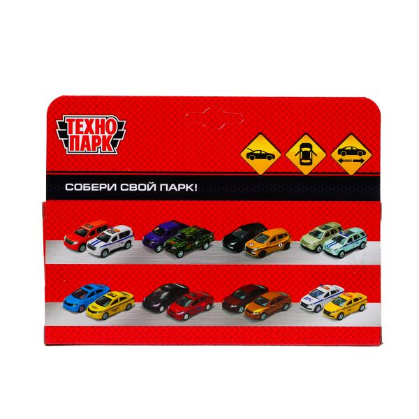 Машина металл RANGE ROVER VOGUE 12 см, двери, багаж, темно-серый, кор. Технопарк в кор.2*36шт