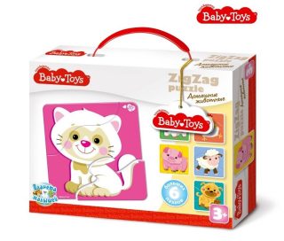 Maxi пазл. Baby toys. ЗИГЗАГ 18 элементов. Домашние животные