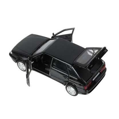 Машина металл LADA -2114 "SAMARA", 12 см, двери, багаж, инерц., черный, кор. Технопарк в кор.2*36шт