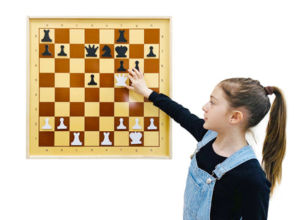Игра настольная Шахматы и шашки демонстрационные магнитные