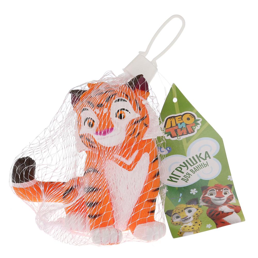 ИГРУШКА ПЛАСТИЗОЛЬ ДЛЯ ВАННЫ "Капитошка" Лео и Тиг, Тиг в сетке (русс. уп.) в кор.50шт