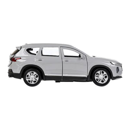 Машина металл HYUNDAI SANTAFE 12 см, двери, багаж, инерц, темно серый, кор. Технопарк в кор.2*36шт