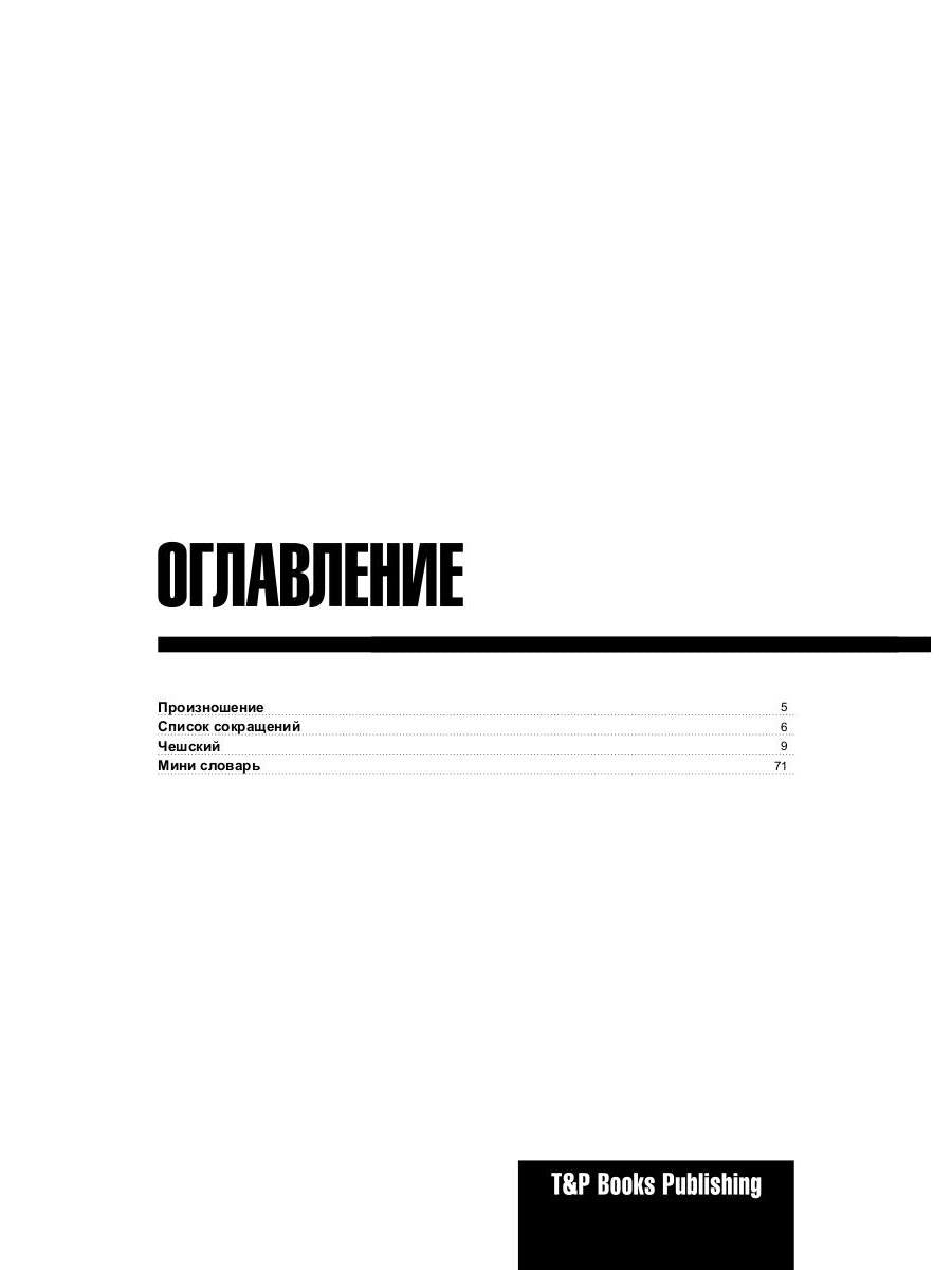 Русско-чешский разговорник и мини-словарь 250 слов