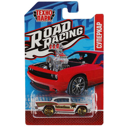 Машина металл ROAD RACING СУПЕРКАР 7,5 см, в ассорт, блист. Технопарк в кор.2*360шт