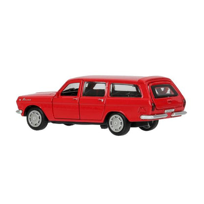 Машина металл ГАЗ -2402 "волга" дл 12 см, откр дв, багаж, инерц, крас., кор. Технопарк в кор.2*36шт