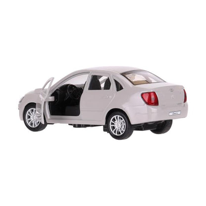 Машина металл LADA granta 11,5 см, двери, инерц, серебристый, кор. Технопарк в кор.2*36шт