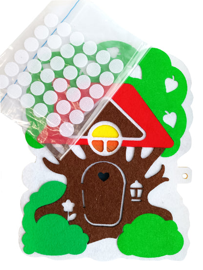 Набор из фетра на липучках "Дом Ежика" (европодвес)