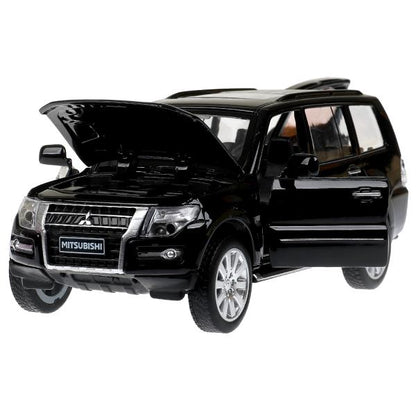 Машина металл свет-звук MITSUBISHI pajero 4wd turbo,14,5 см, двери, инерция Технопарк в кор.2*24шт