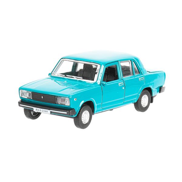Машина металл LADA ваз-2105 1997 12 cm, двери, багаж, инерц., кор. технопарк Технопарк в кор.2*36шт