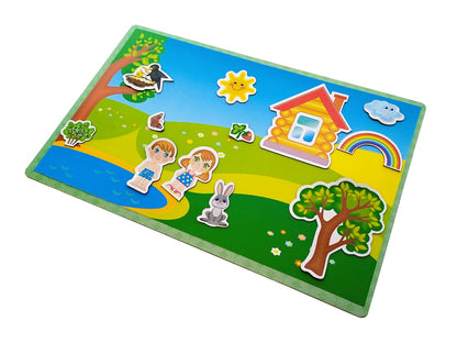 Игра магнитная "Времена года" Серия Магнитные истории (европодвес)
