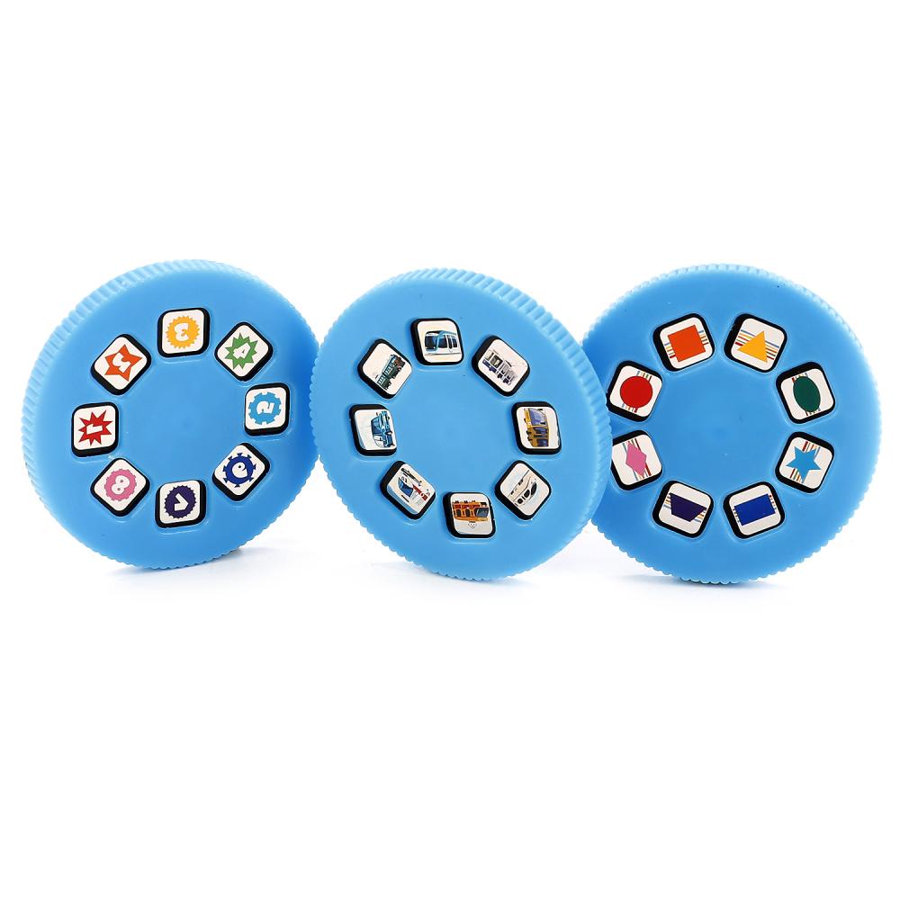 Развивающий музыкальный проектор "Умка" "ФИКСИКИ" на бат. свет+звук, русс чип в русс. кор в кор.48шт