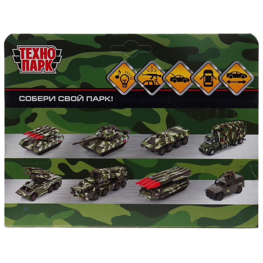 Машина металл свет-звук MITSUBISHI L200 PICKUP КАМУФЛЯЖ 13 см, двери, кор. Технопарк в кор.2*36шт