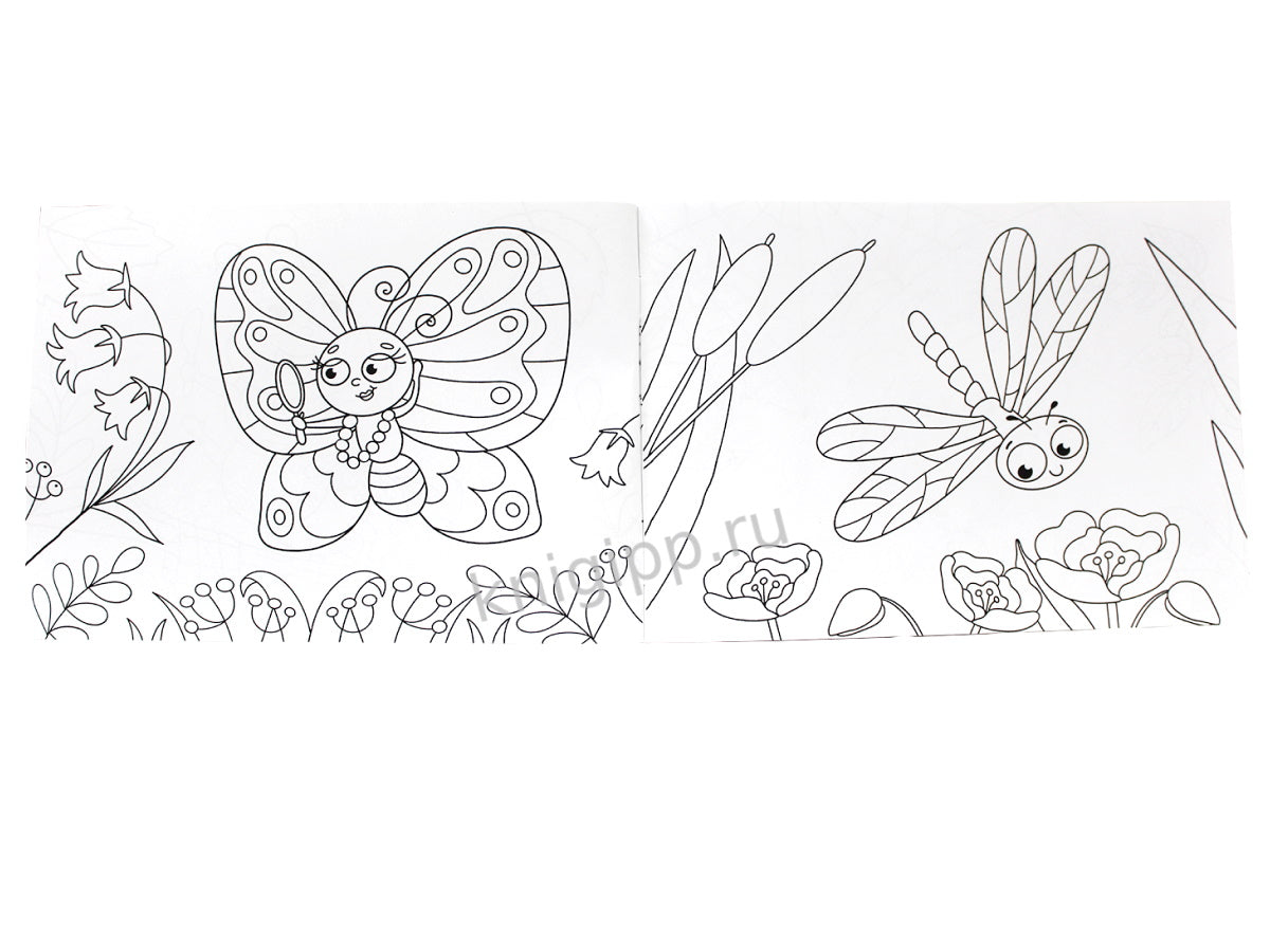 РАСКРАСКИ А5 эконом. альбомные. В МИРЕ БУКАШЕК