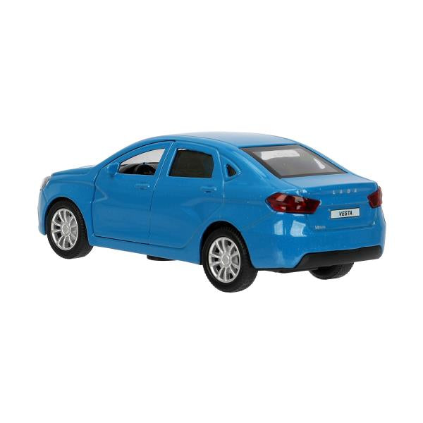Машина металл LADA vesta 11,5 см, двери, синий, кор. Технопарк в кор.2*36шт