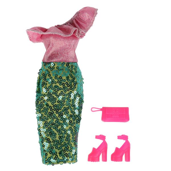 Аксессуары для кукол 29 см комп. нарядной одежды и акс для Софии,блистер КАРАПУЗ в кор.36шт