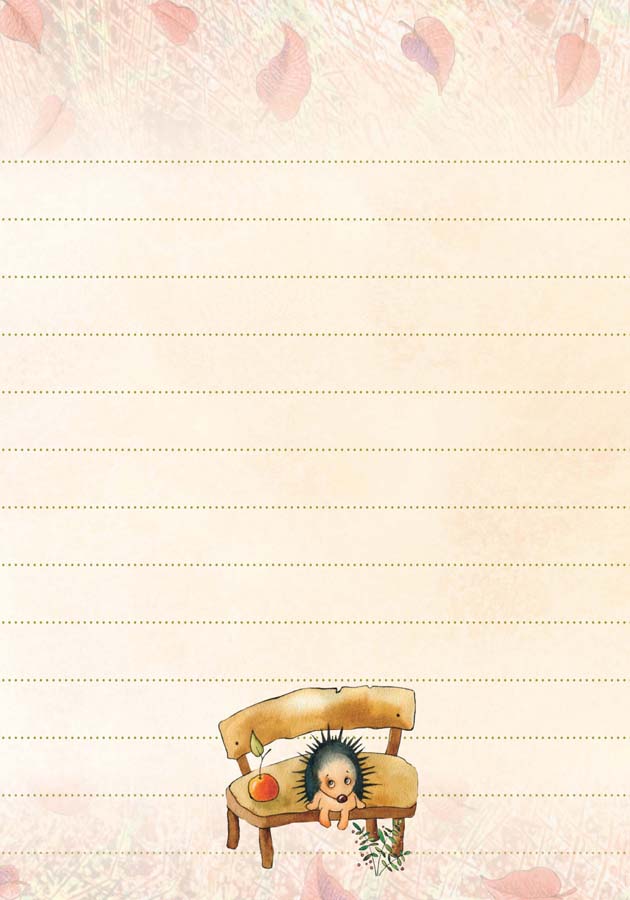 Ежики повсюду!Тетрадочка для записочек